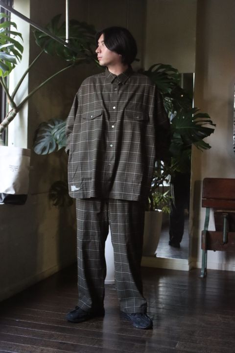 FreshService WOOLY STRETCH TAB-COLLAR SHIRT style.2022.9.10