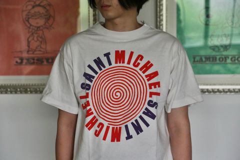 ©︎SAINT M×××××× T-SHIRT CIRCLE (SM-A21-0000-010) WHITE style.2021.7.9.