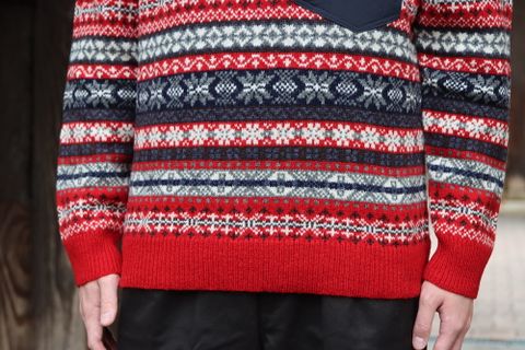 COMME des GARCONS HOMME ノルディックフェアアイル柄ニット(HH-N001) style.2021.11.6.