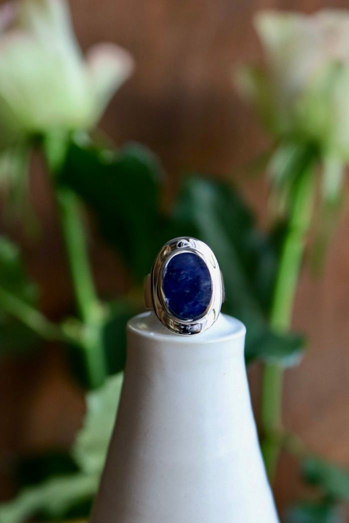 XOLO JEWELRY ショロジュエリー / Amulet Ring with Sodalite (XOR092)SILVER925☆新作発売！
