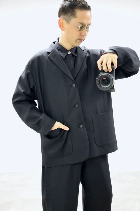 COMME des GARCONS HOMME ウールギャバ3Bジャケットスタイル