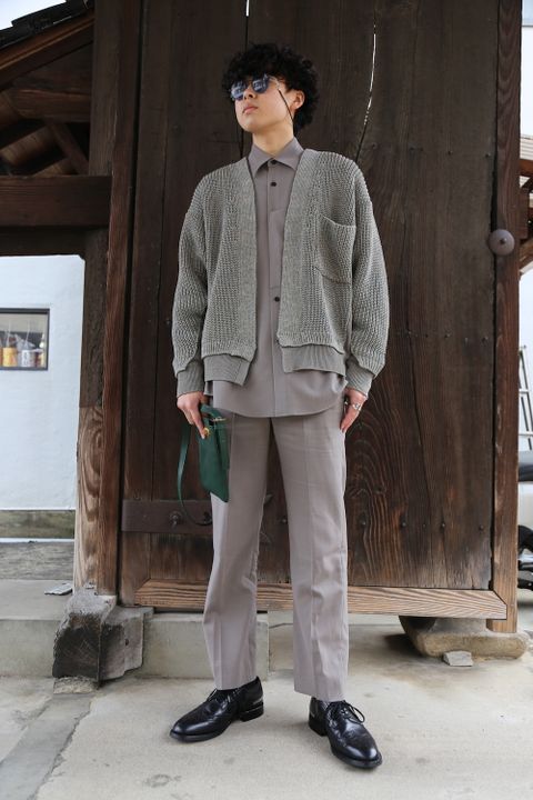 YOKE 5G CONNECTING RIB CARDIGAN(YK21SS0223S) style. 2021.03.07.