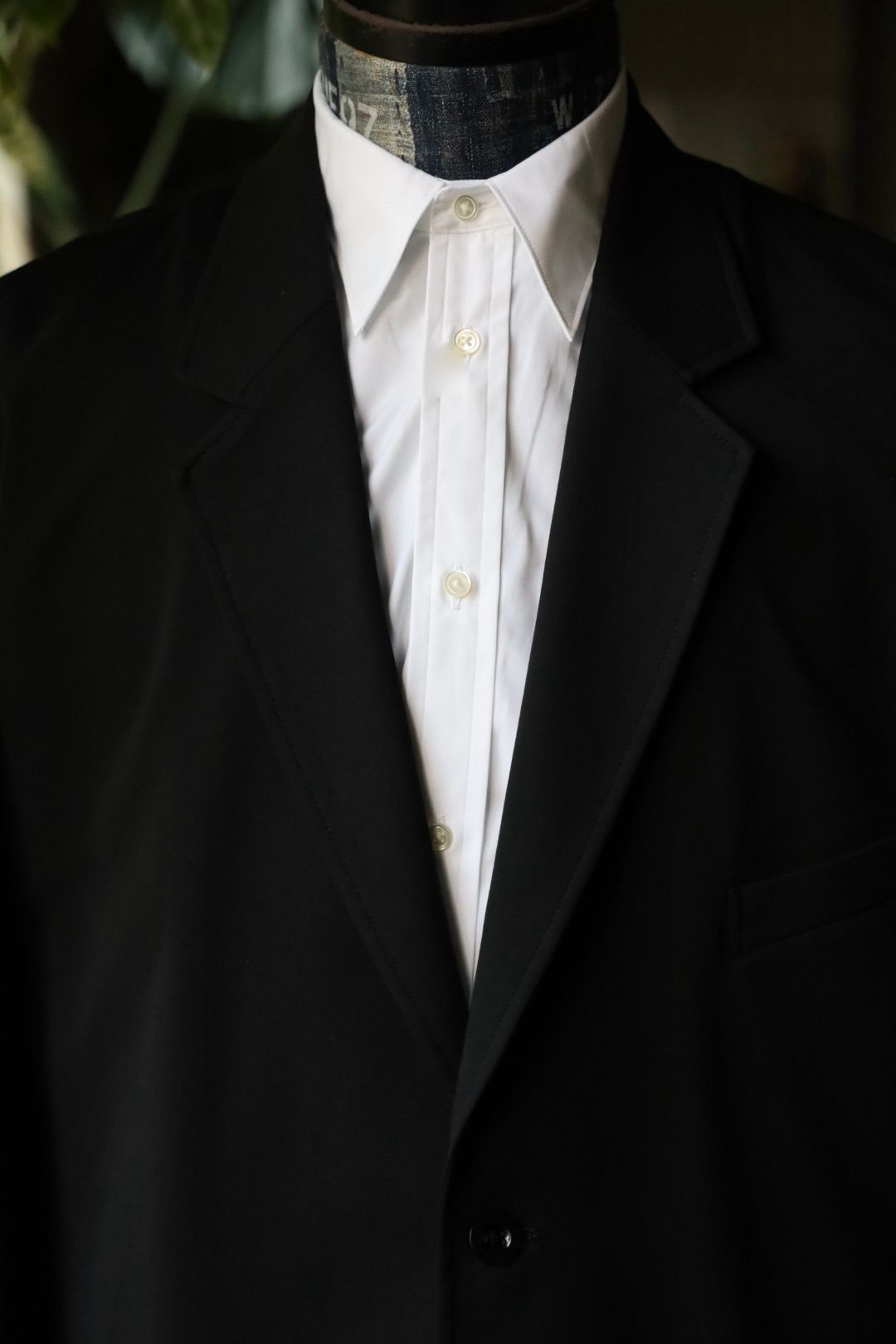 グラフペーパー25AW Compact Ponte Jacket (GM253-20039B)BLACK ☆7月12日(土)発売！
