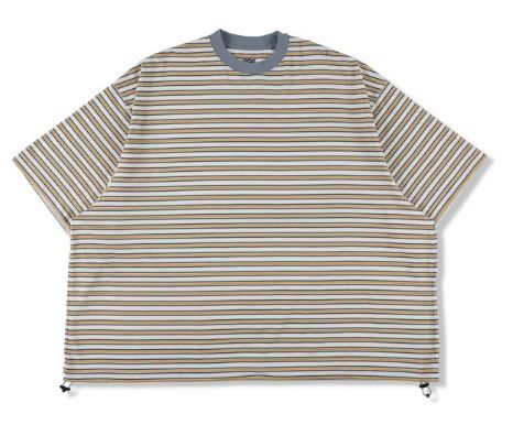 is-ness 26AW Balloon Border Short-sleeve T-Shirt(26AW_02_31SSSH05-1)SAX x YELLOW☆新作発売！