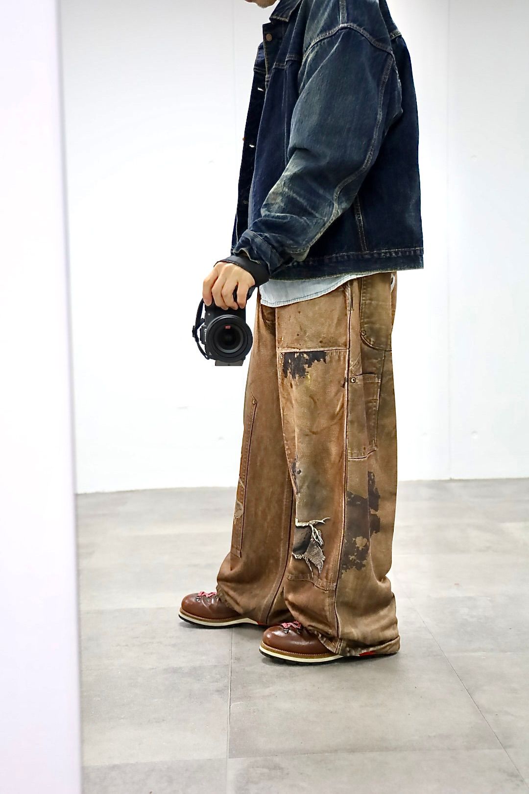 トーキングアバウト ジ アブストラクション 26SS パンツ PRINT DUCK WIDE PT(26SS-PT-002CH)BROWN新作発売！