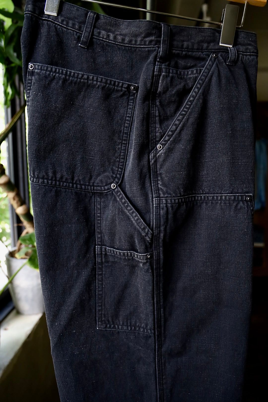 Silk Hemp Double Knee Pants( 24AAP-04-10H )BLACK7月27日(土)発売！