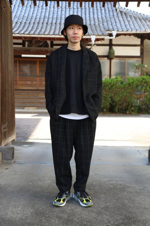 Dulcamaraリフレクターツイードセットアップ"charcoal Gray"Style.2020.10.27.