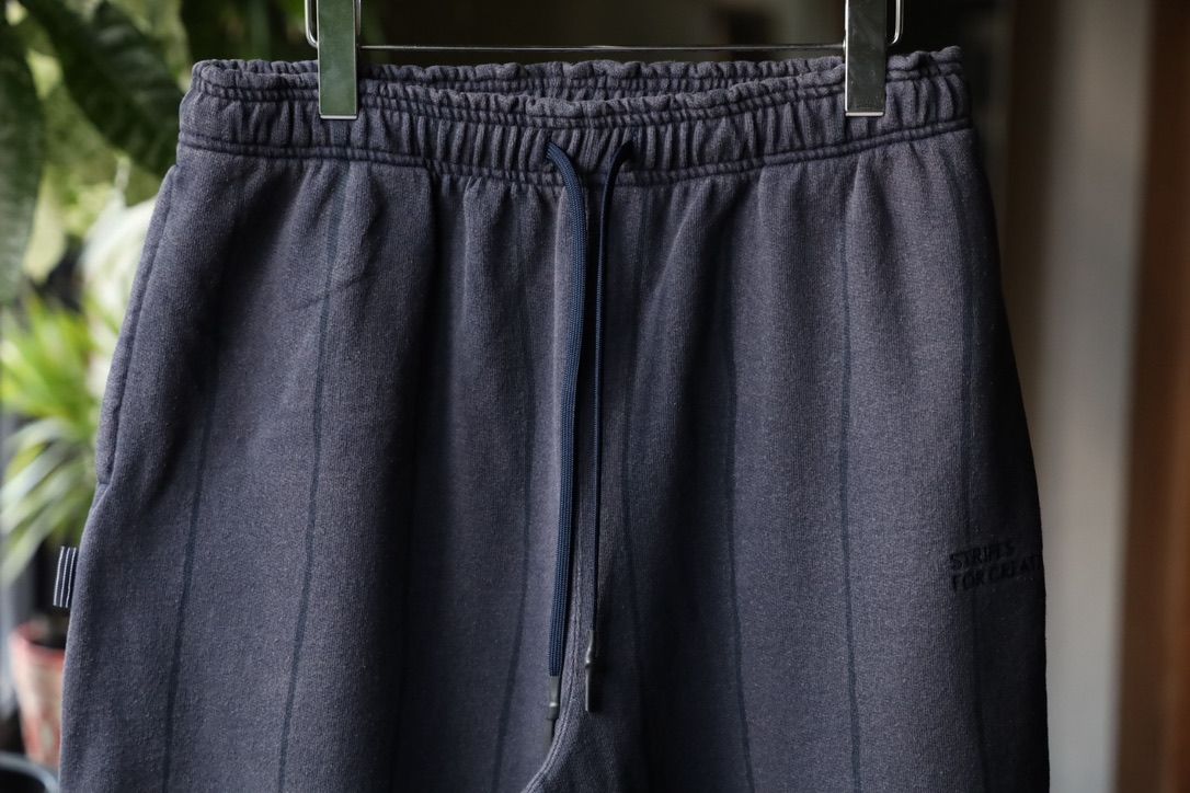 S.F.C 25FW エスエフシー STRIPE WIDE SWEAT PANTS (DISCHARGED)(SFCFW25CS05)NAVY☆9月20日(土)発売！