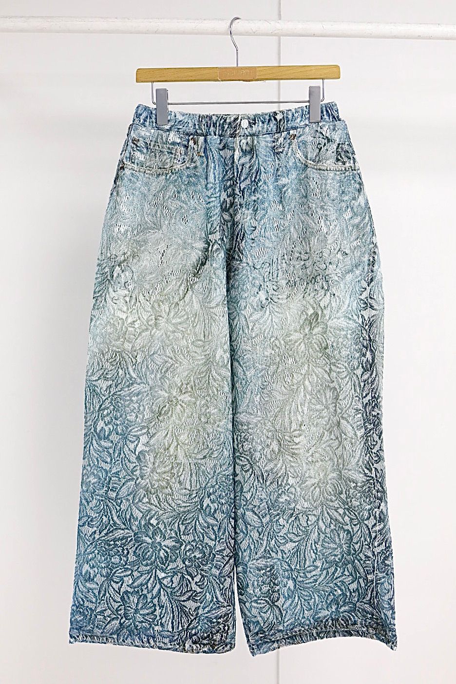 トーキングアバウト ジ アブストラクション WOMENS 26SS LACE PRINT WIDE PT(26SS-LPT-001)DENIM 新作発売！