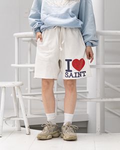 セントマイケル 26SS I LOVE SAINT/SWEAT SHORTS(SM-MK8-0000-067)WHITE