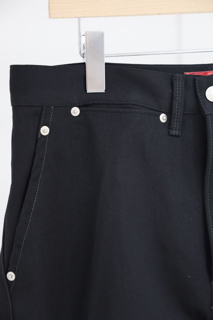 ジュンヤワタナベマン 26FW Levi's Wネーム ウールサージパンツ(WR-P201-051)BLACK☆8月7日(金)発売！
