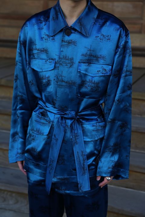 MATSUFUJI DAYDREAM Prinnted Jacket(M211-0102) style. 2021.05.08.