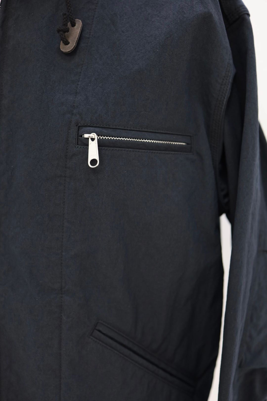 コムデギャルソンオム26SS ナイロンオックス製品染ジップアップフーディ(HQ-J003-051)BLACK☆2月6日(金)発売！