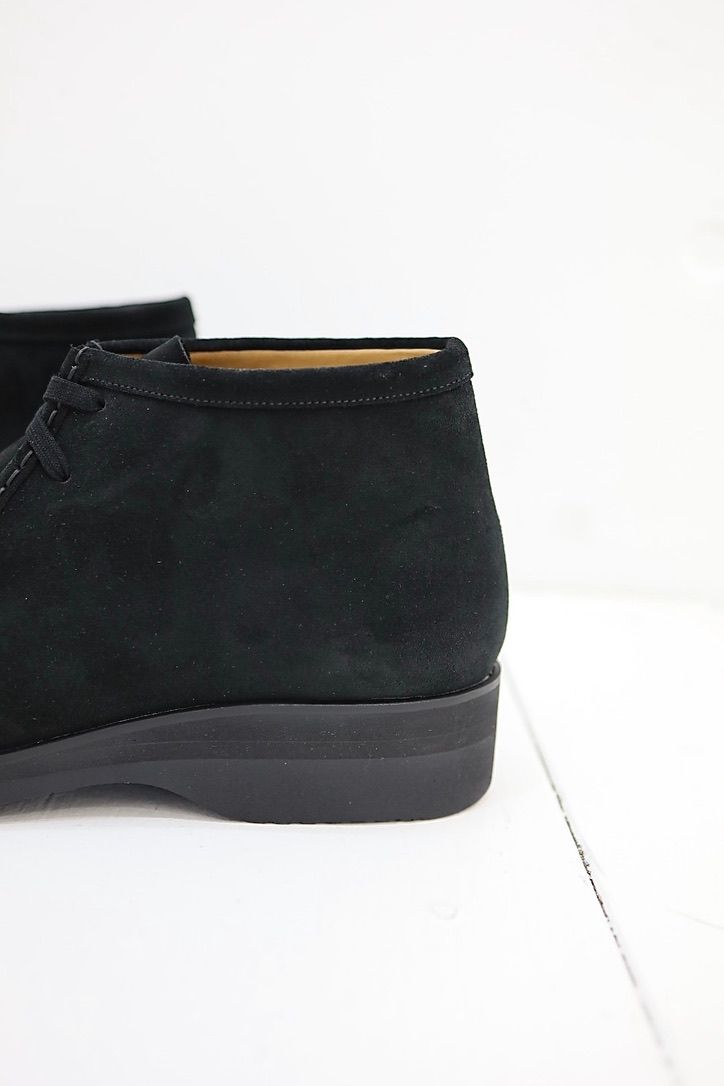 FOOTWORKSフットワークス  チロリアンシューズ Tyrolean shoes in suede leather(F02-0003_M)BLACK☆新作発売！
