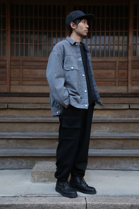 Graphpaper Colorfast Denim Blouson"GRAY"Style.2020.11.28.