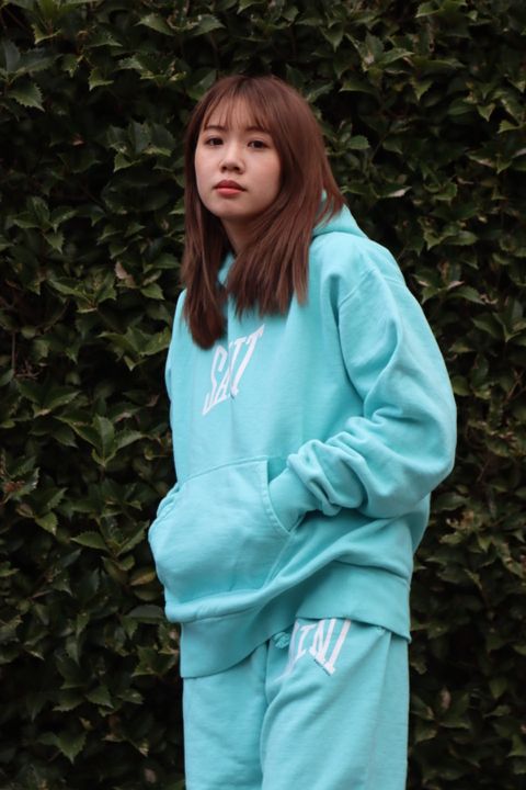 ©SAINT M×××××× 23SS SAINT HOODIE"BLUE"スタイル