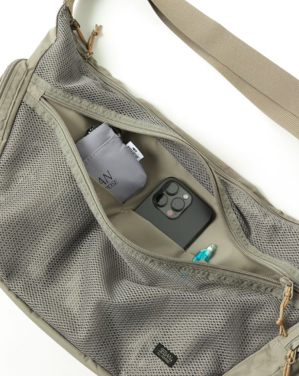 セダンオールパーパス 26SS Mesh Shoulder Bag(SD26S-BG04)Khaki☆3月7日(土)発売！
