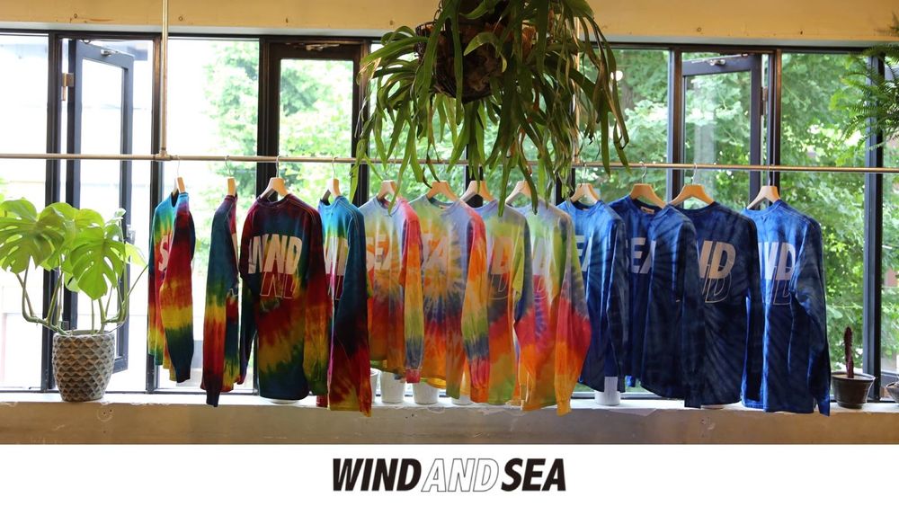WIND AND SEA 「LONG SLEEVE CUT-SWEN TIEDYE」発売!