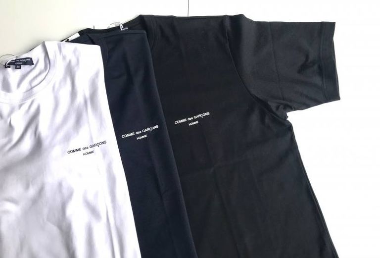 COMME des GARCONS HOMME(コムデギャルソン オム 綿天竺 ロゴTシャツ) HC-T009-051☆7月12日金曜日発売予定