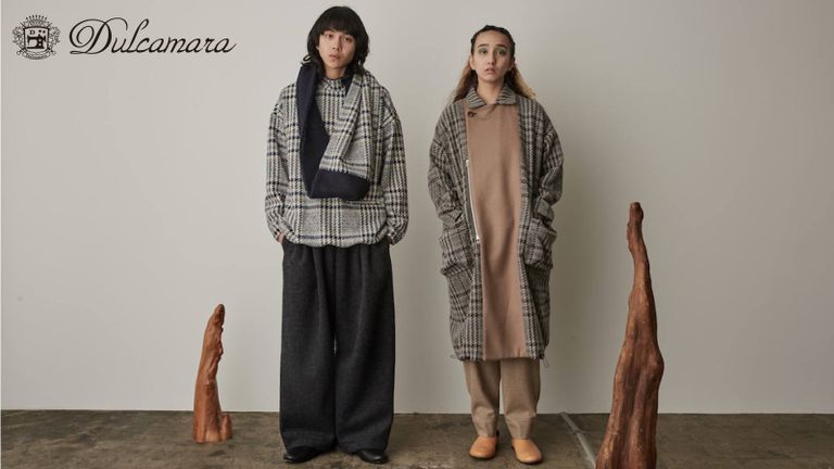 Dulcamara BigチェックWモッズロングコート入荷！