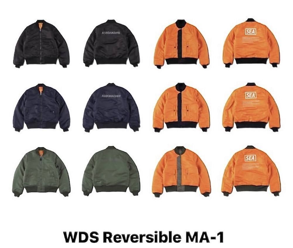 WIND AND SEA 「REVERSIBLE MA-1」1月4日土曜日発売 | mark