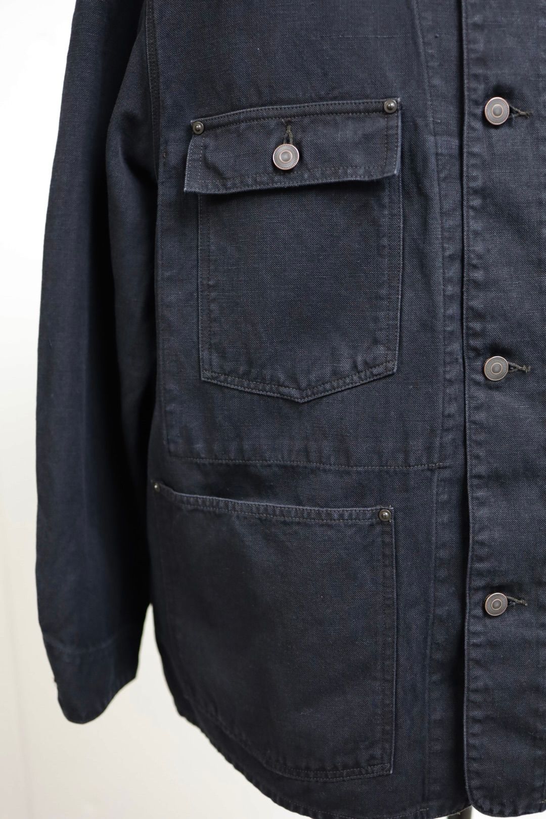 アプレッセ 2026 STYLE1 Vintage Silk Hemp Coverall Jacket (26SAP-01-17)BLACK☆1月24日(土)発売！