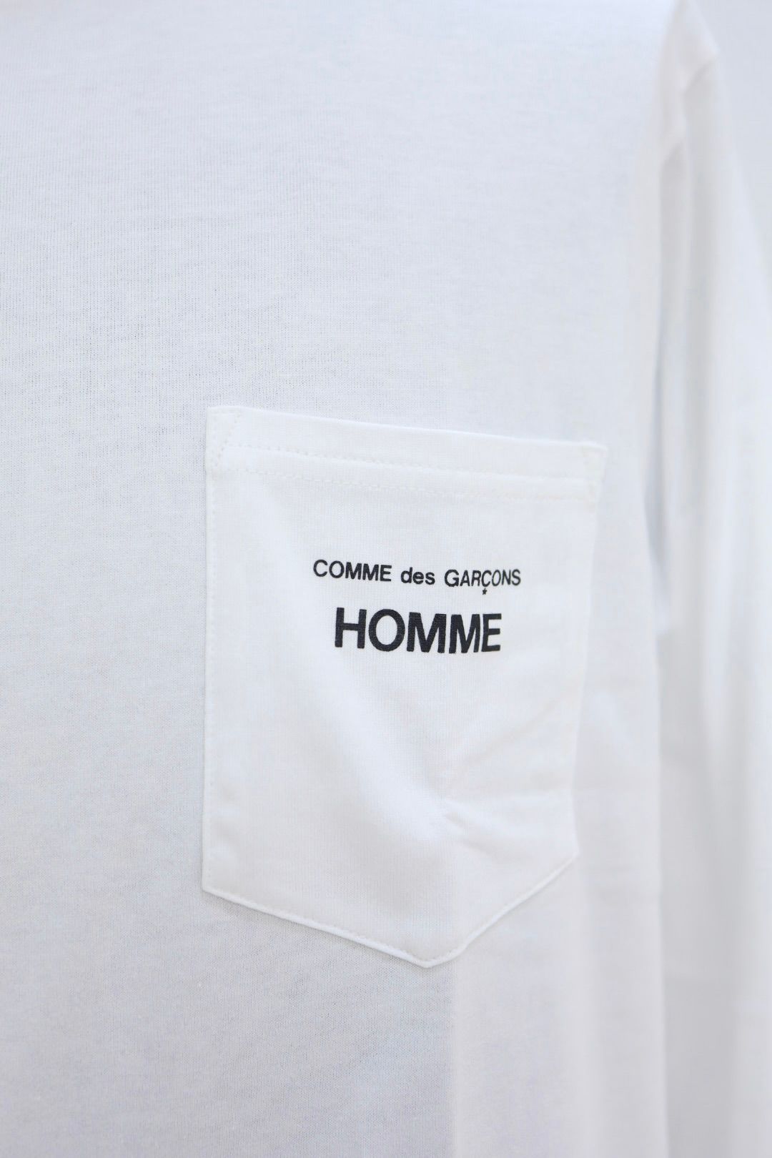 コムデギャルソンオム ロングスリーブTシャツ(HQ-T102-051)WHITE☆2月6日(金)発売！