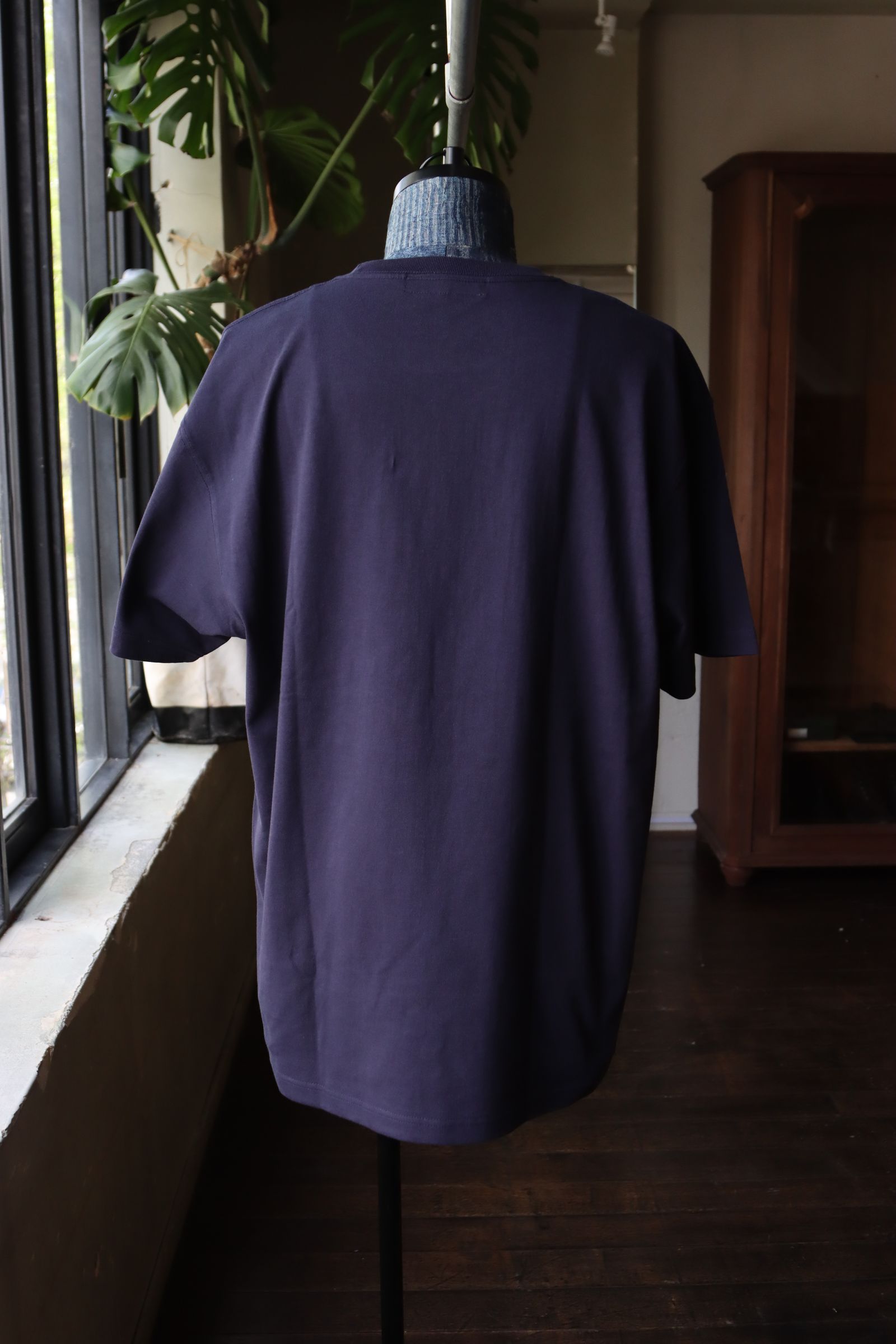 ファンダメンタル  刺繍ロゴTシャツ EMBROIDERY LOGO TEE (FA24TE15)NAVY