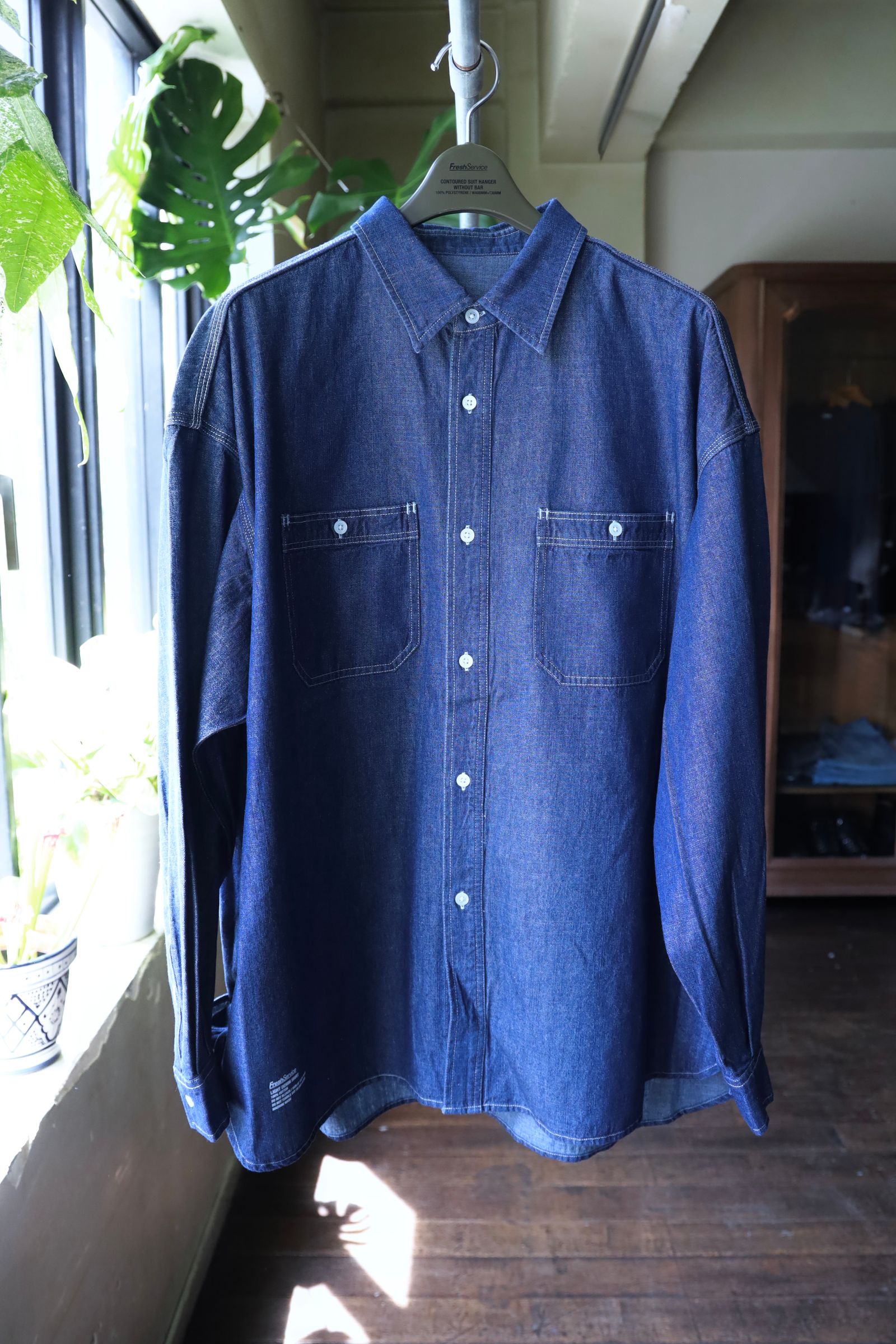 フレッシュサービス LIGHT DENIM L/S SHIRT (FSC252-50045)DARK FADE☆6/21(土)発売！