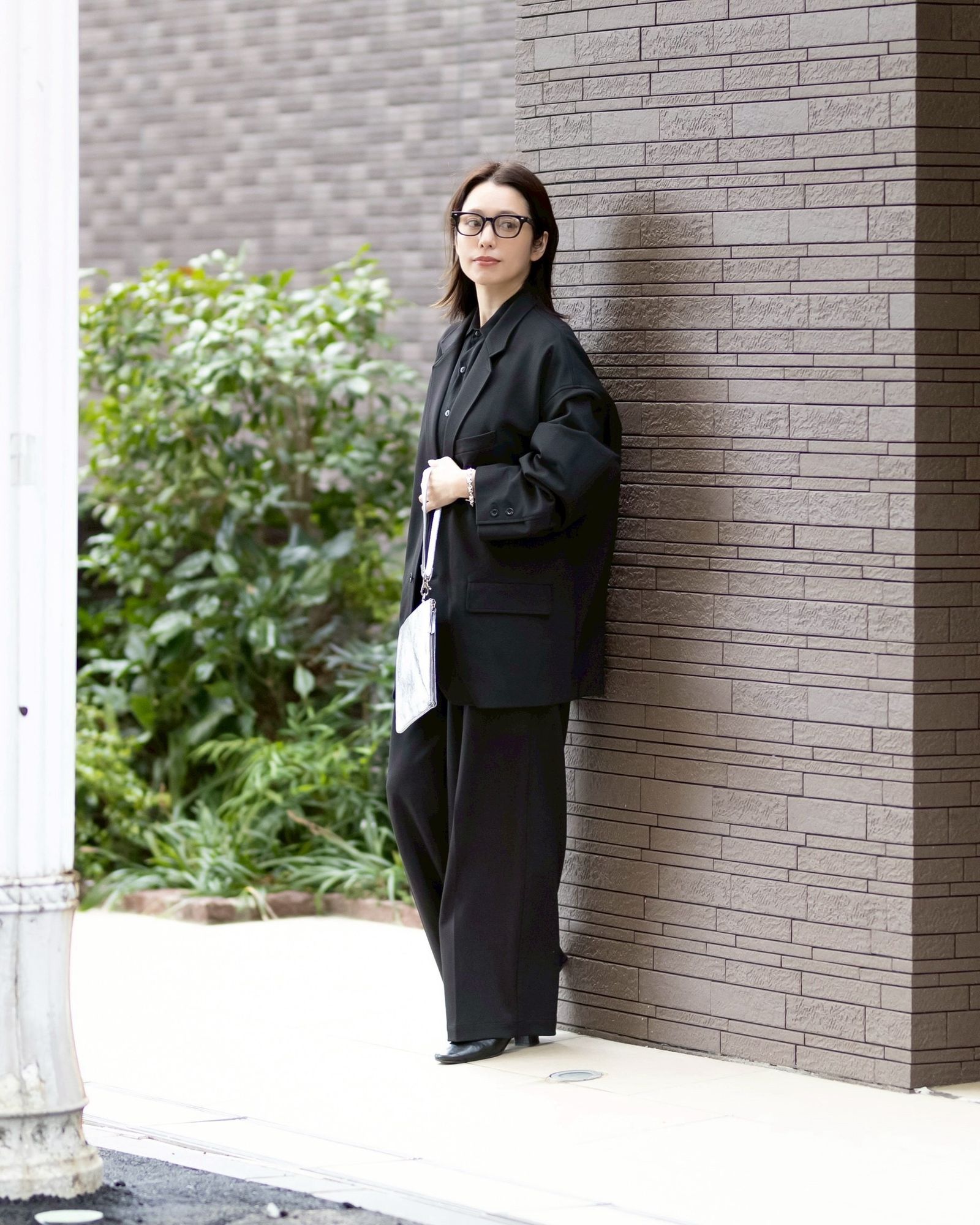 グラフペーパー 25AW SIDOGRAS Melange Ponte Jacket(GM254-20049)BLACK☆11月29日(土)発売！