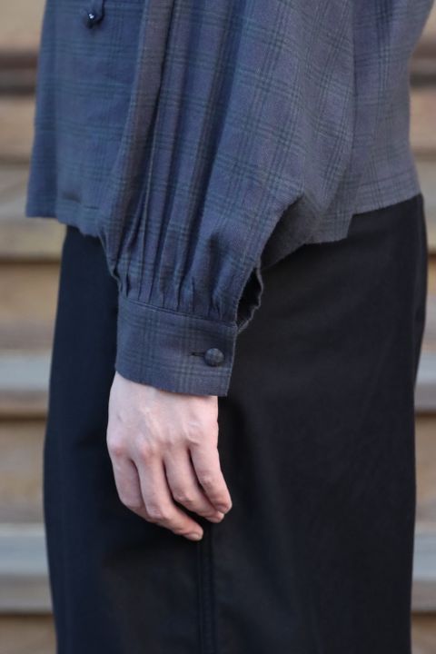 MATSUFUJI Flannel Check Pleats Jacket(M213-0301) style.2021.10.11.