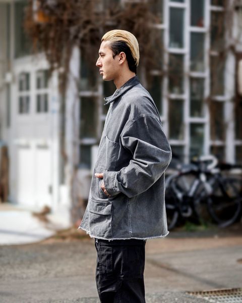 YOKE COTTON CUT-OFF COVERALL JACKET(GRAY)3月15日(土)新作発売！