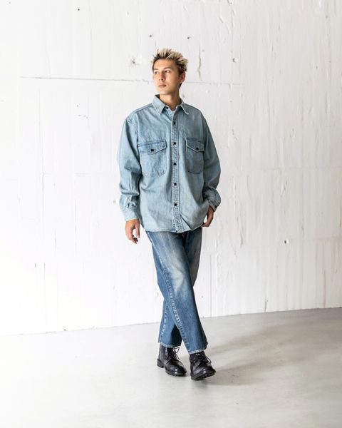A.PRESSE Vintage Denim CPO Shirt 8月9日(土)新作発売！