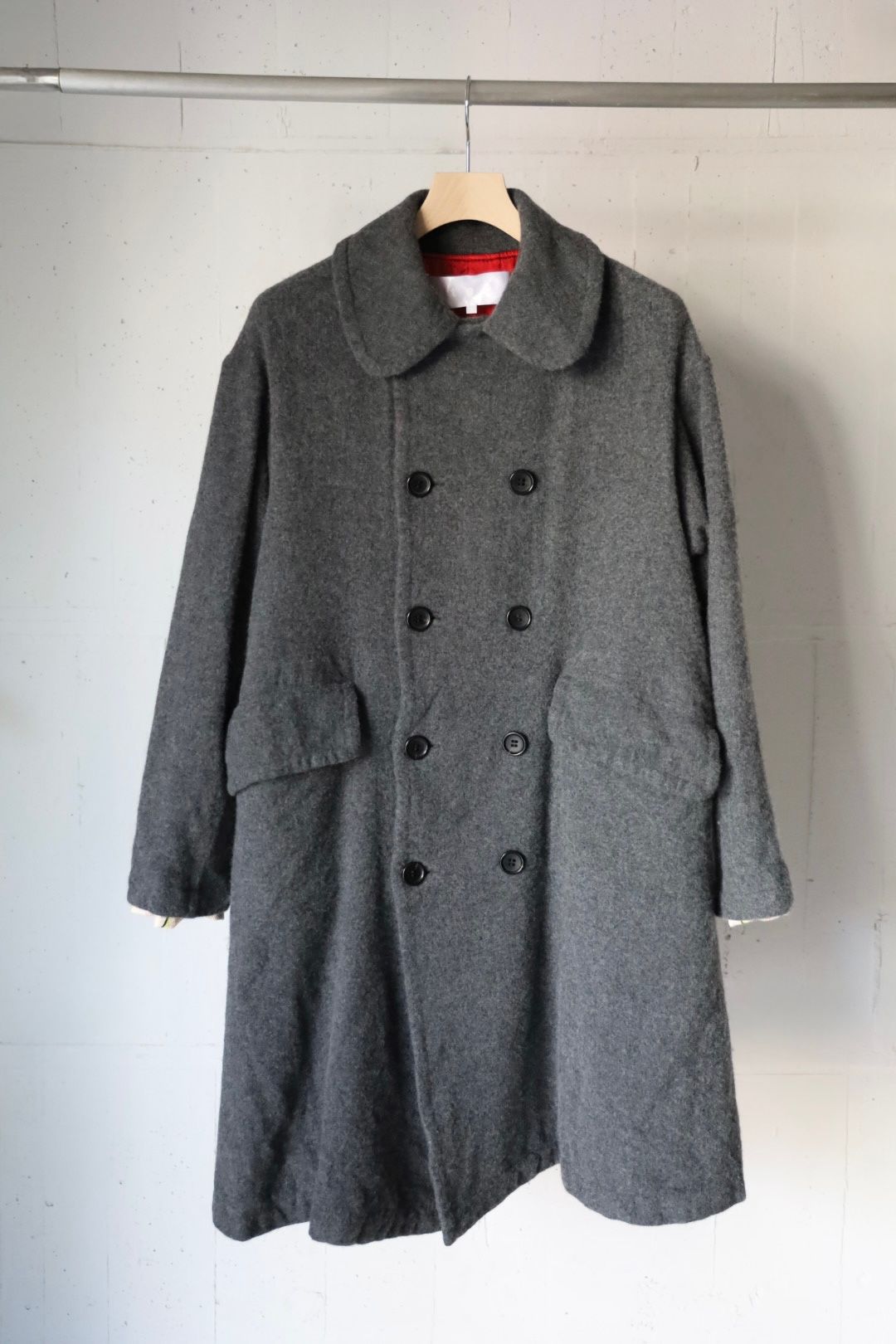 tao 26FW ウールツイル先染 製品縮絨コート(TR-C009-051-2)TOPチャコール☆10月2日(金)発売！