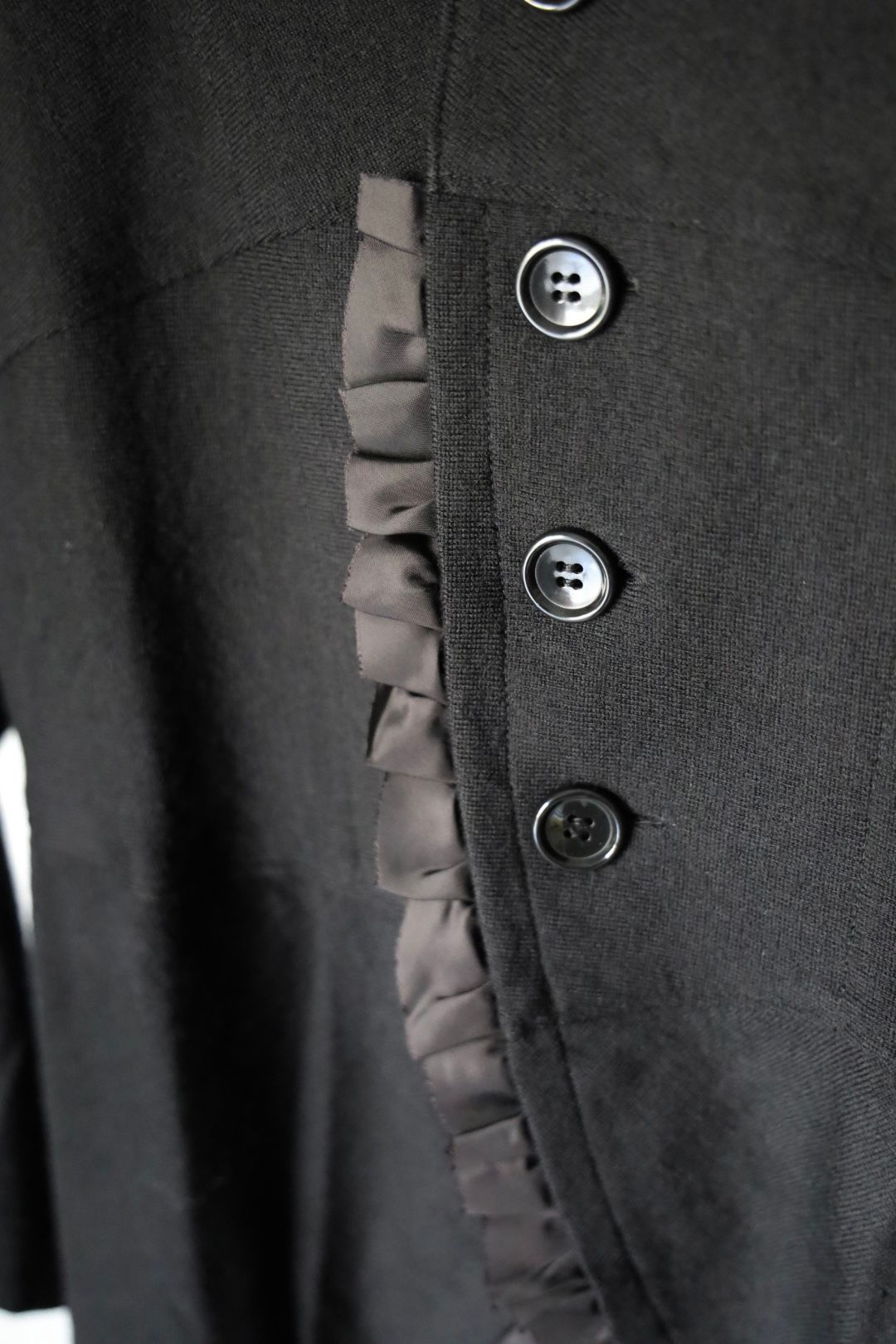tao 26FW ウールミルド天竺×キュプラタフタカーディガン(TR-T006-051-1)BLACK☆10月2日(金)発売！