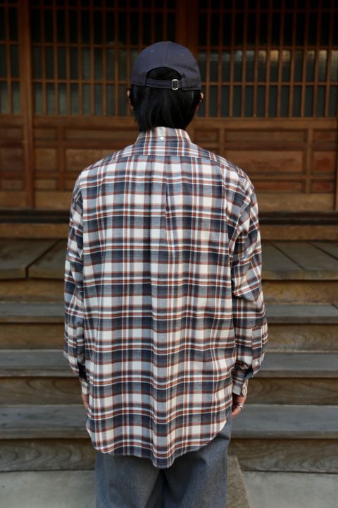 Graphpaper THOMAS MASON for GP Check B.D Box Shirt style.2020.10.4.