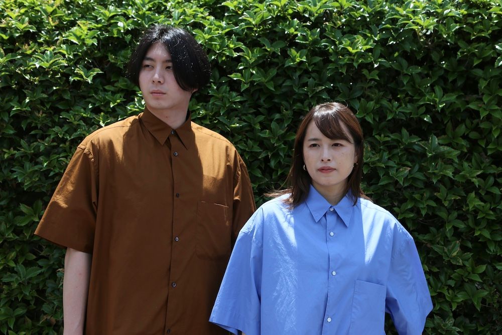 Graphpaper Broad Oversized S/S Regular Collar Shirt(GM212-50625B) style. 2021.05.30.