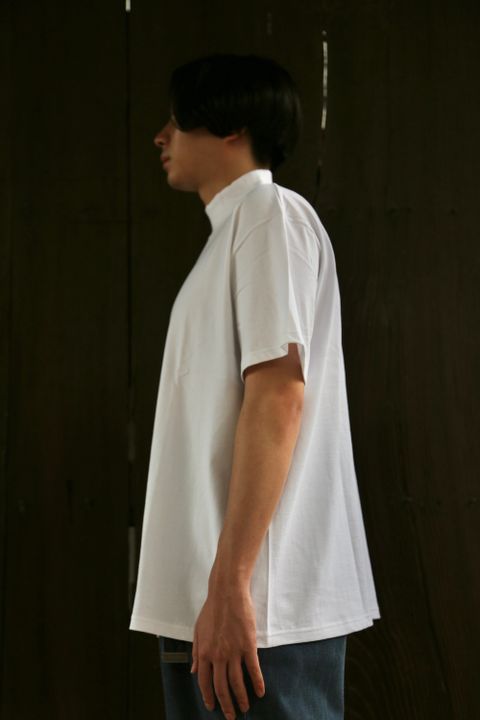 Graphpaper S/S Mock Neck Tee(GU212-70056B) style.2021.5.15.
