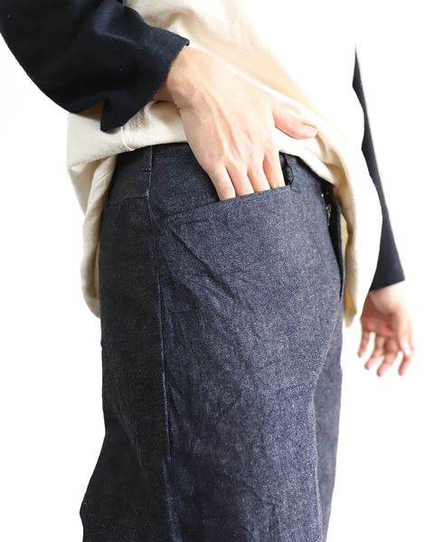 blurhms 24SS 新作Co/Silk Nep Baseball Raglan Tee &12.9oz Denim Slacks style 2024.3.2