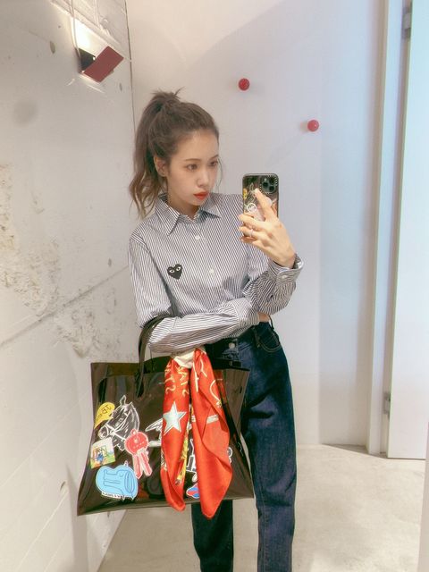PLAY COMME des GARCONS レディースシャツ style.2024.4.22
