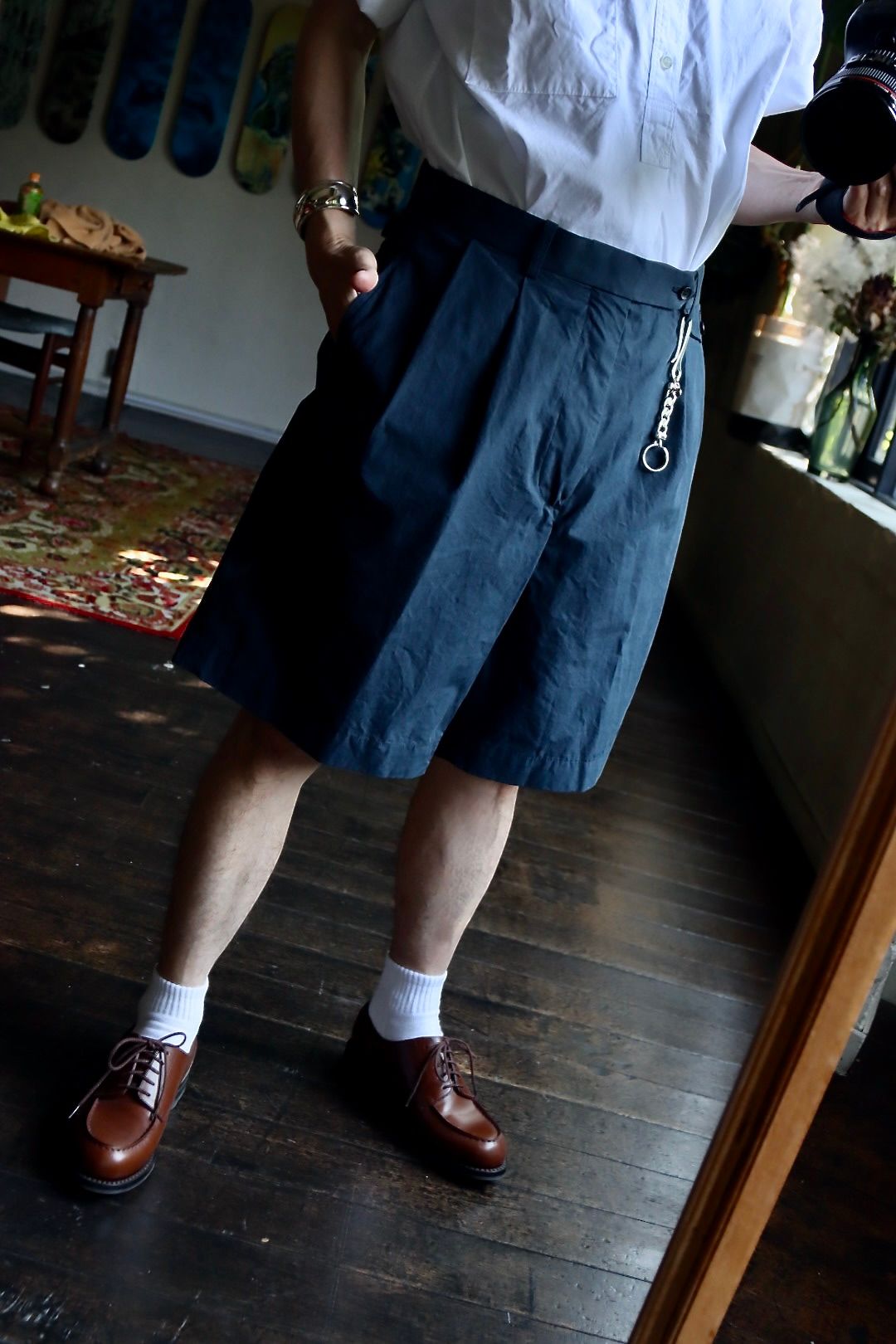 アプレッセショーツ High Density Weather Cloth Shorts (23SAP-04-04H)NAVY