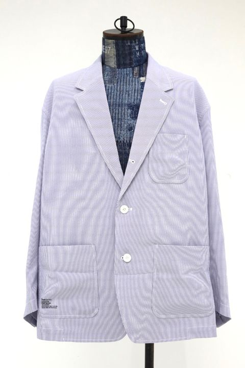 フレッシュサービス 26SS SEERSUCKER STRIPE BLAZER(FSC262-20112)BLUE☆6月13日発売！