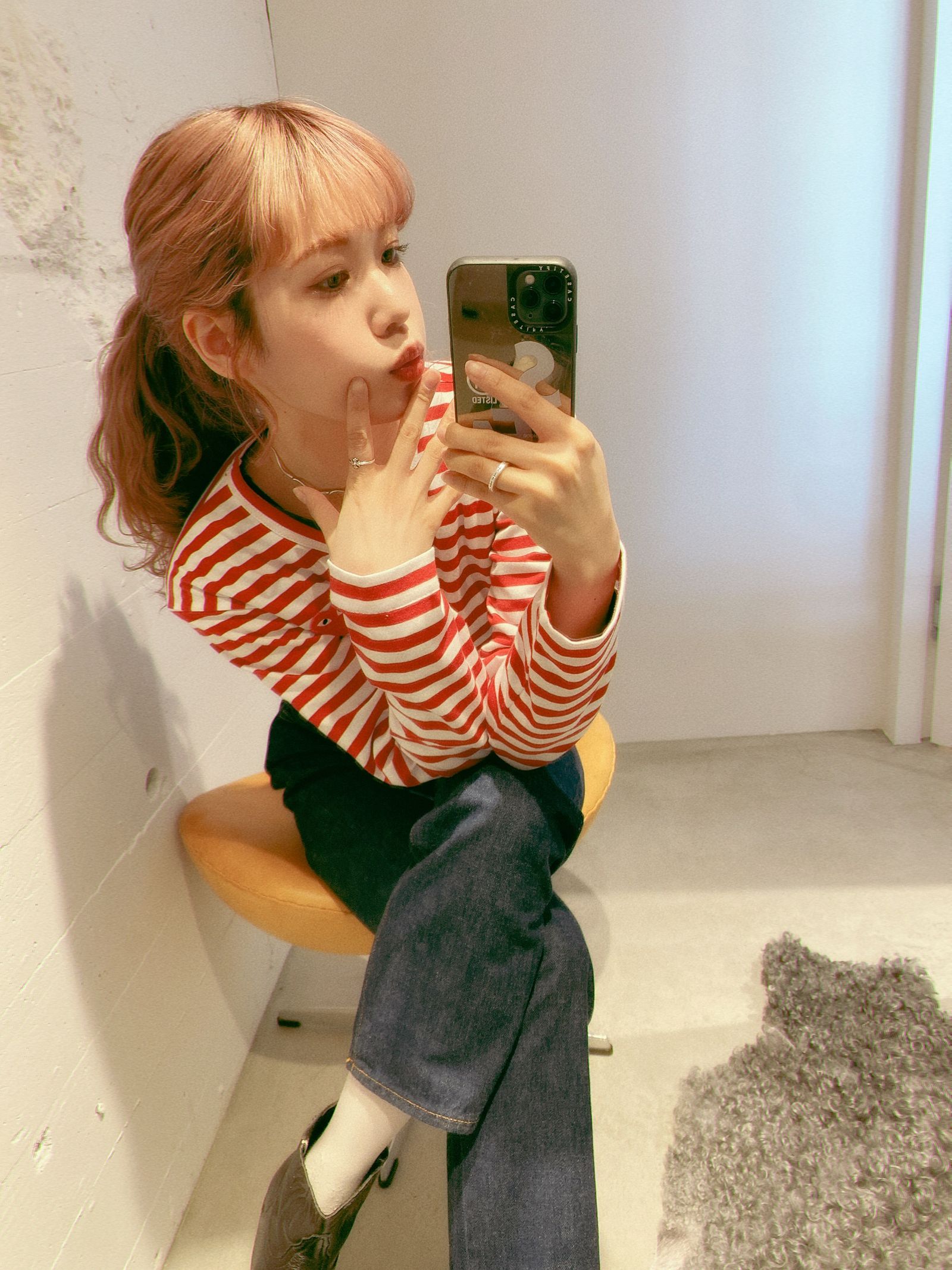 PLAY COMME des GARCONS ボーダーTシャツ style.2024.3.11