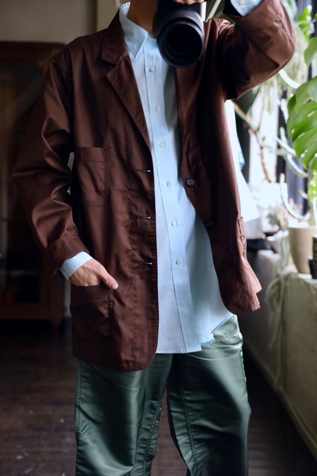 FOUNDOUR - ファウンダ 25SS WORK JACKET(015FD251012)BROWN | mark FOUNDOUR - ファウンダ 25SS WORK JACKET(015FD251012)BROWN | mark
