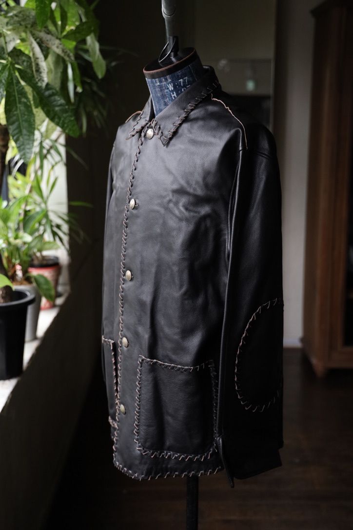 BOW WOW 25FWバウワウ BRAIDED LEATHER COVERALL(BW252-BLC) BLACK★9月20日(土)発売！