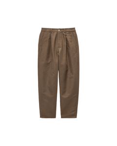 グラフペーパー Cotton Double Serge Two Tuck Tapered Pants(GM263-40451)BROWN☆8月8日(土)発売！