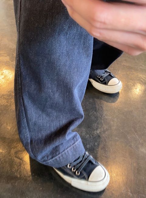 Graphpaper Colorfast Denim Belted Pants"INDIGO"Style.2020.7.21.