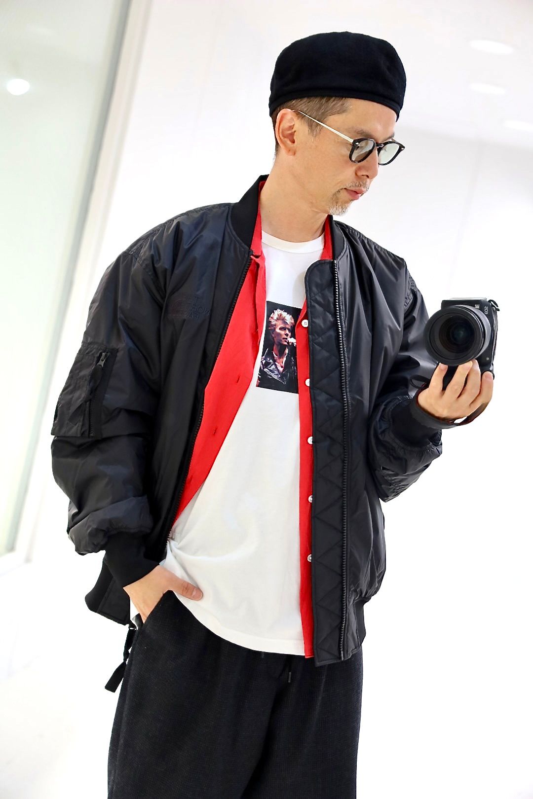 eYe JUNYA WATANABE MAN アイジュンヤワタナベマン THE NORTH FACE コラボレーションボンバージャケットスタイル