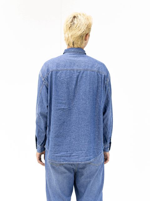 フレッシュサービス N/C TECH DENIM TRUCKER SHIRT MARKスタイル