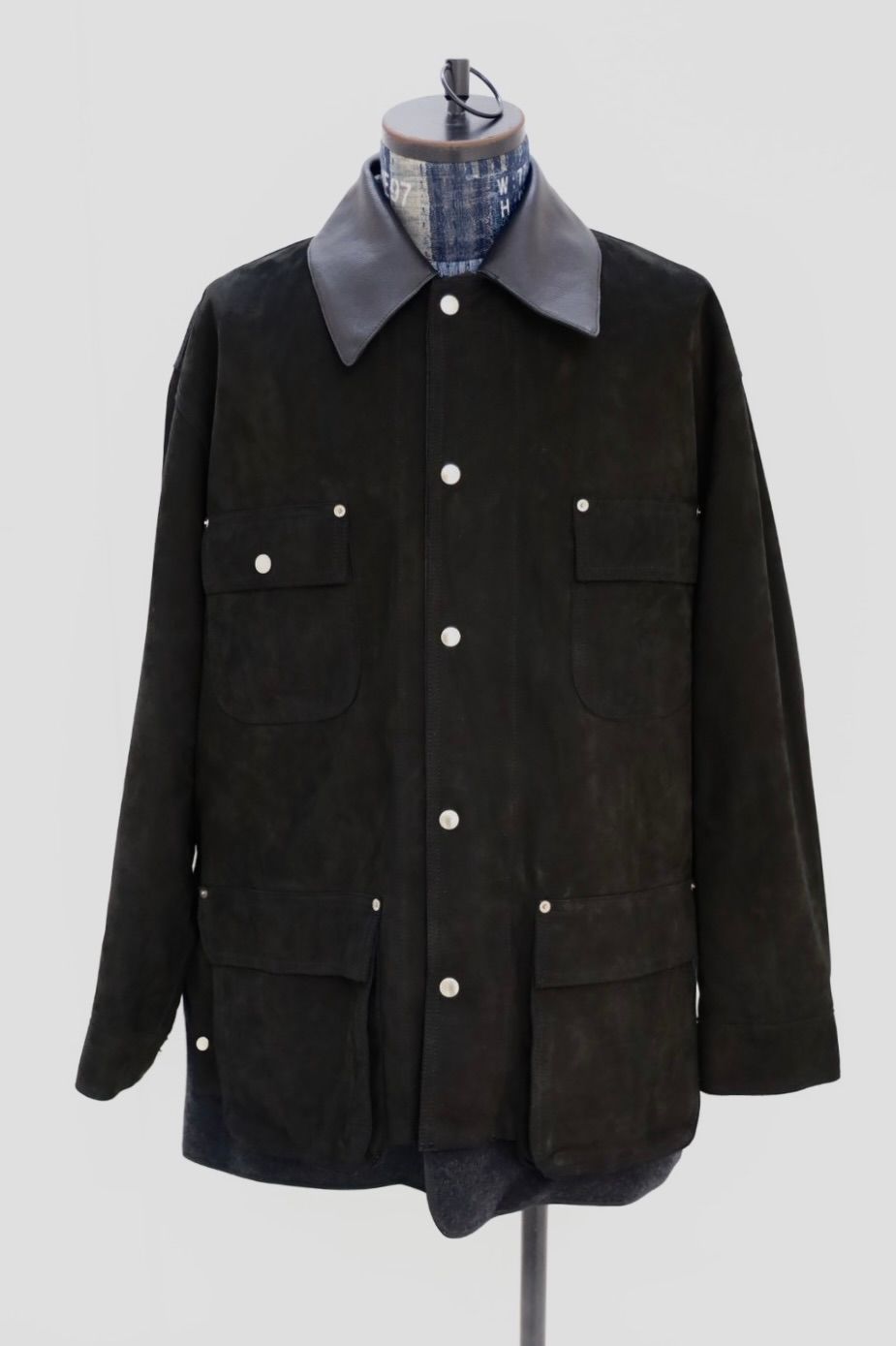 ヨーク 25FW Nuback Leather Coverall Jacket(YK25FW01019B)BLACK☆10月11日(土)新作発売！